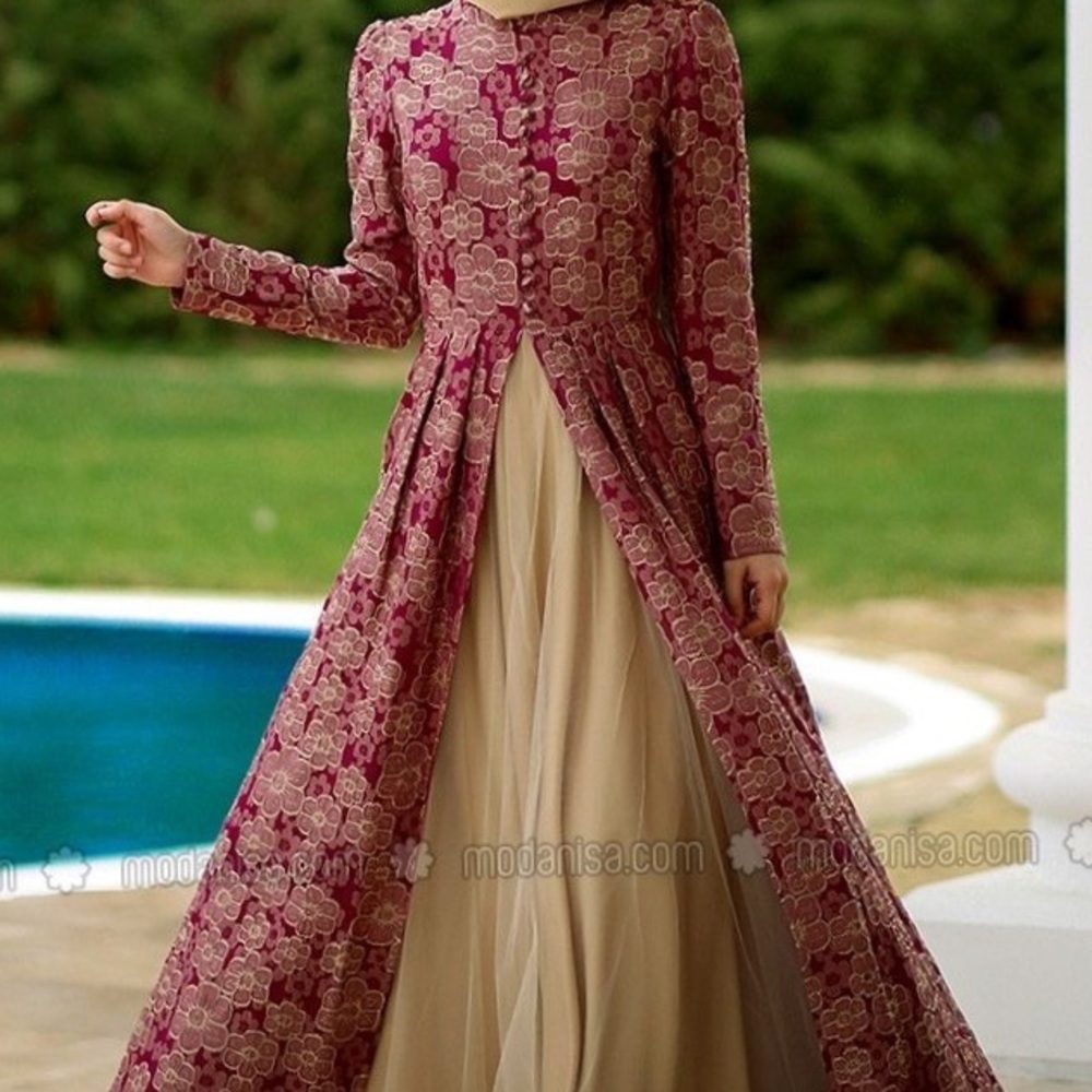 Elegant and Beautiful floral evening dress